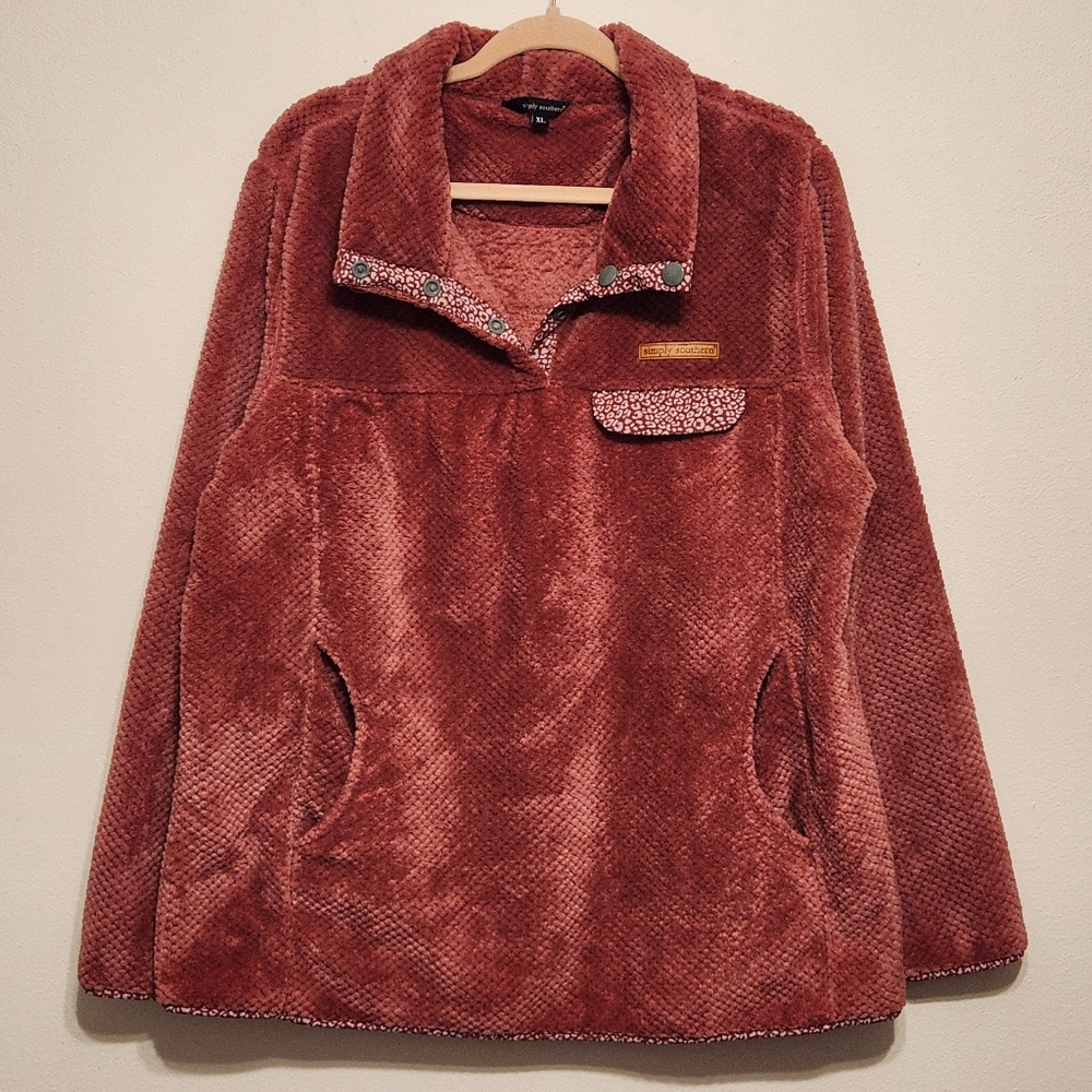 Simply Southern Pink Teddy Pullover